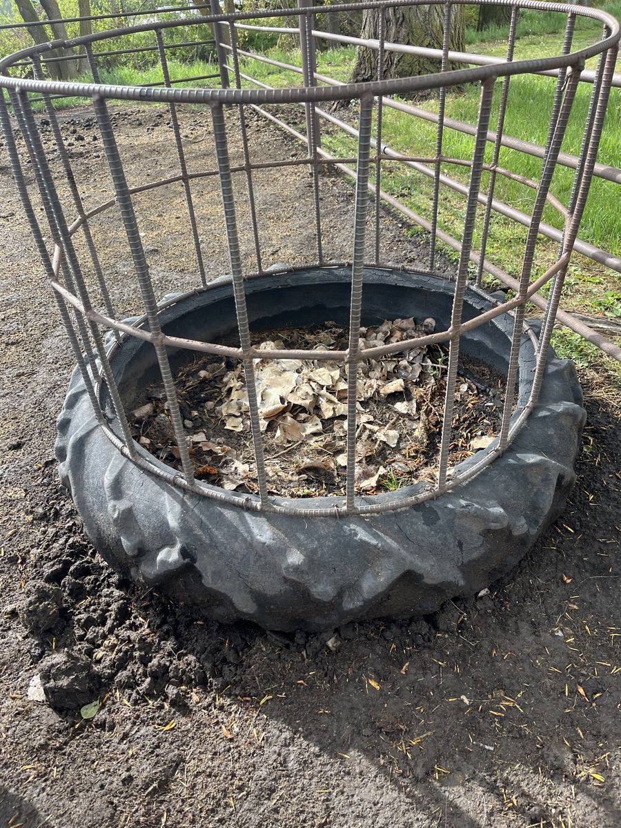 Small animal feeder 40 in around, 37 inches high,