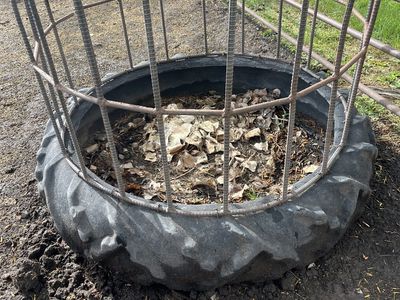 Small animal feeder 40 in around, 37 inches high,