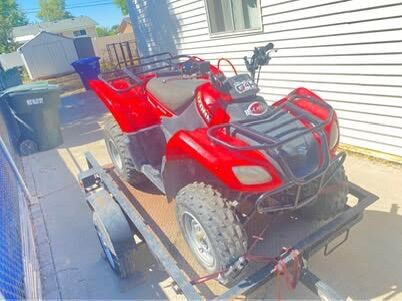 2008 Suzuki Ozark 250 ATV w/ utility Trailer