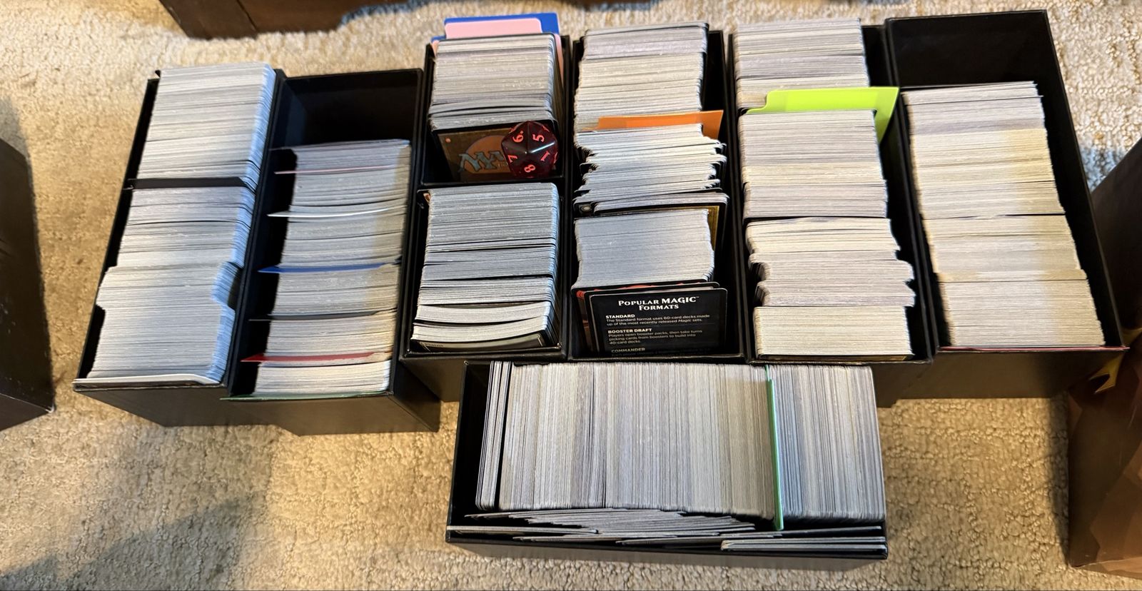 Need gone asap!!!!! Large Collection of Magic: The Gathering & Pokemon Trading Card Game Cards - mats and cases