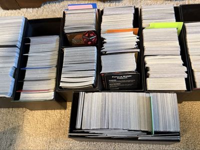 Need gone asap!!!!! Large Collection of Magic: The Gathering & Pokemon Trading Card Game Cards - mats and cases