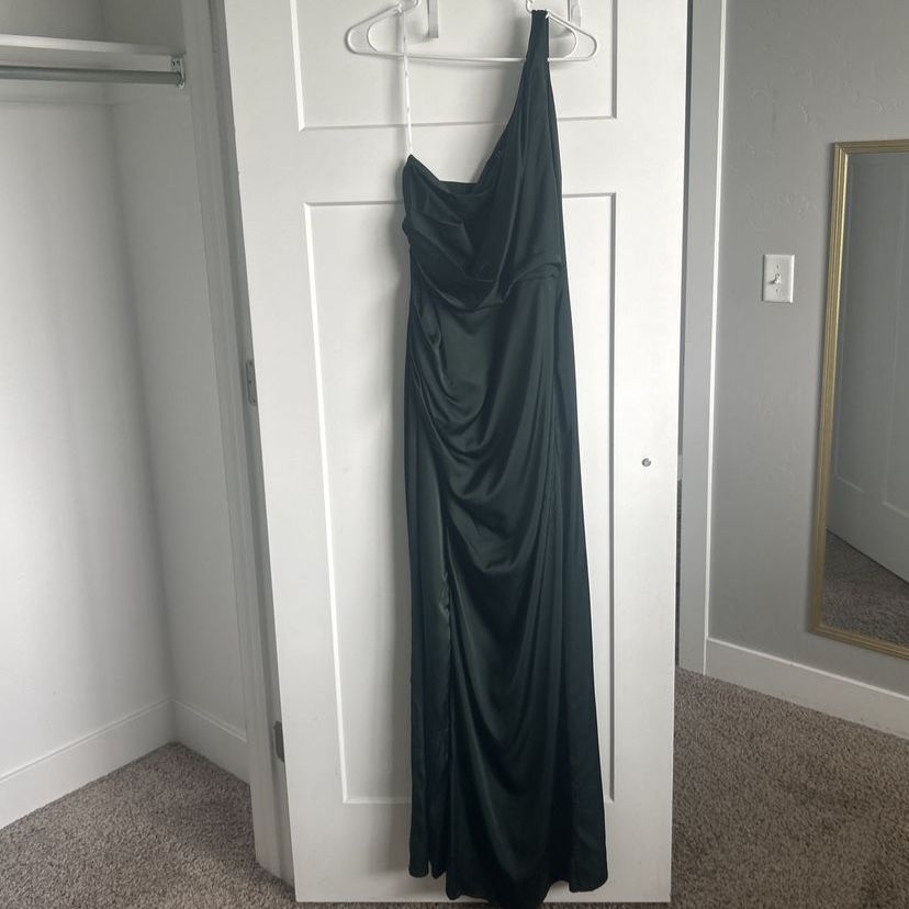 Dark green long formal dress (Prom, Hoco, Gala) - Size XL