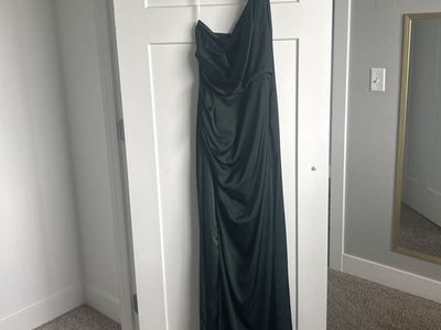 Dark green long formal dress (Prom, Hoco, Gala) - Size XL