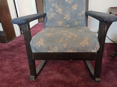 Vintage Solid Wooden Rocking Chair