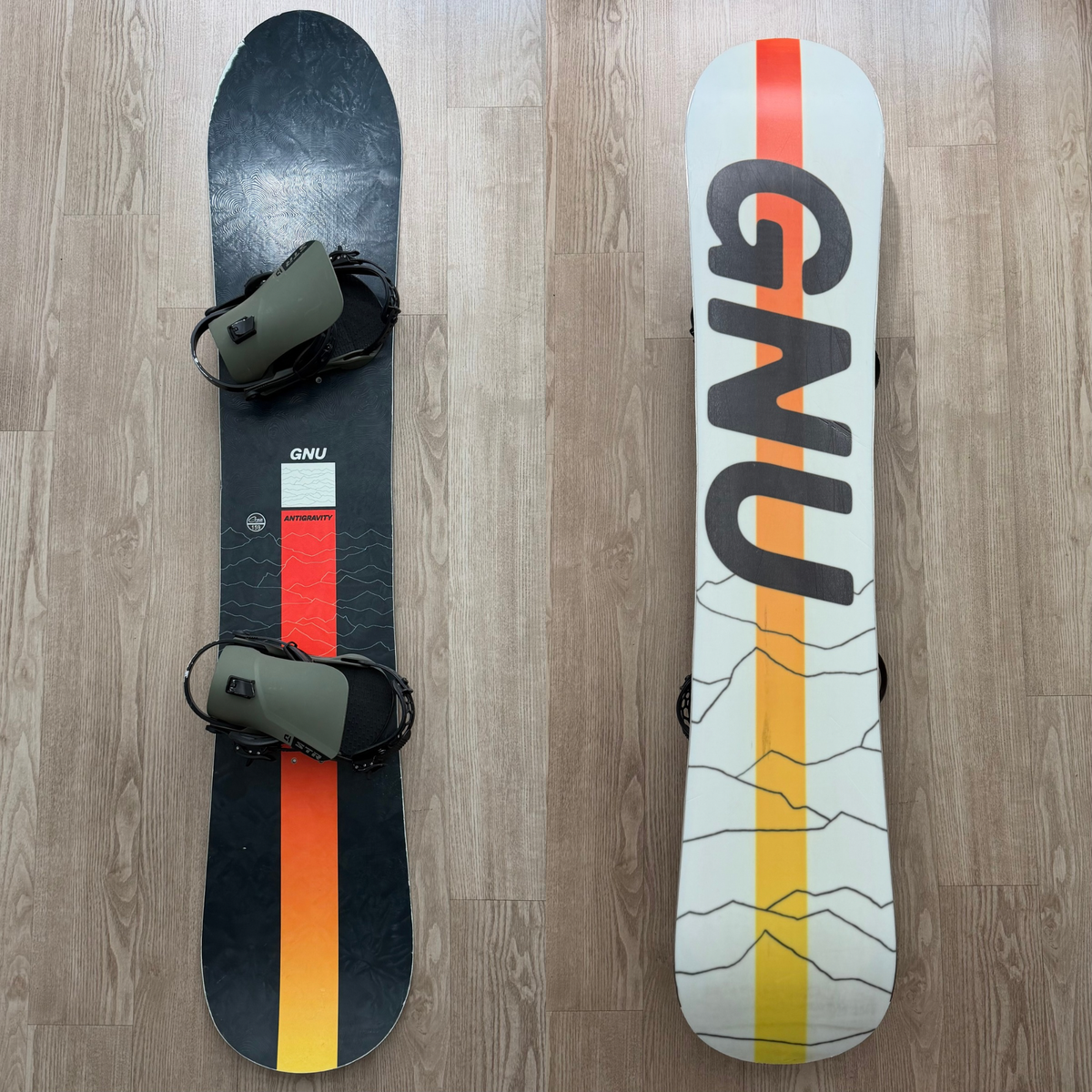 2024 GNU Antigravity C3 Snowboard 159cm w/ Union STR Bindings