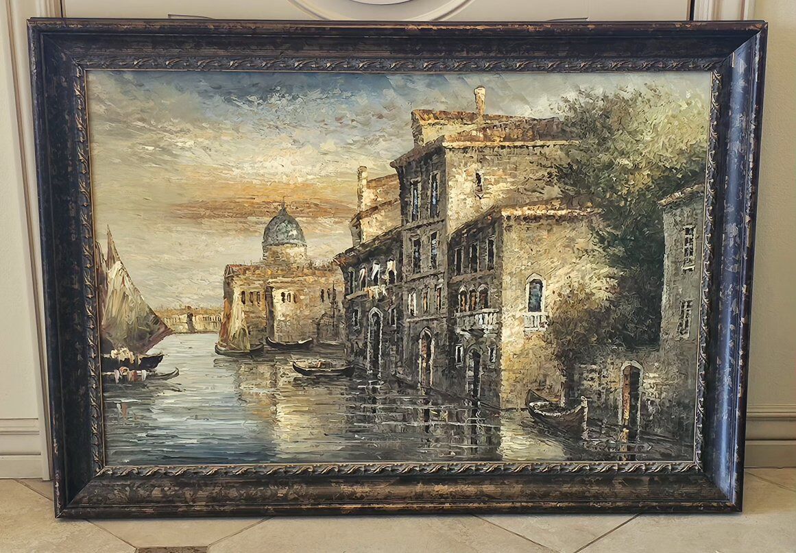 Oilpainting Venice Scene 41"×30"