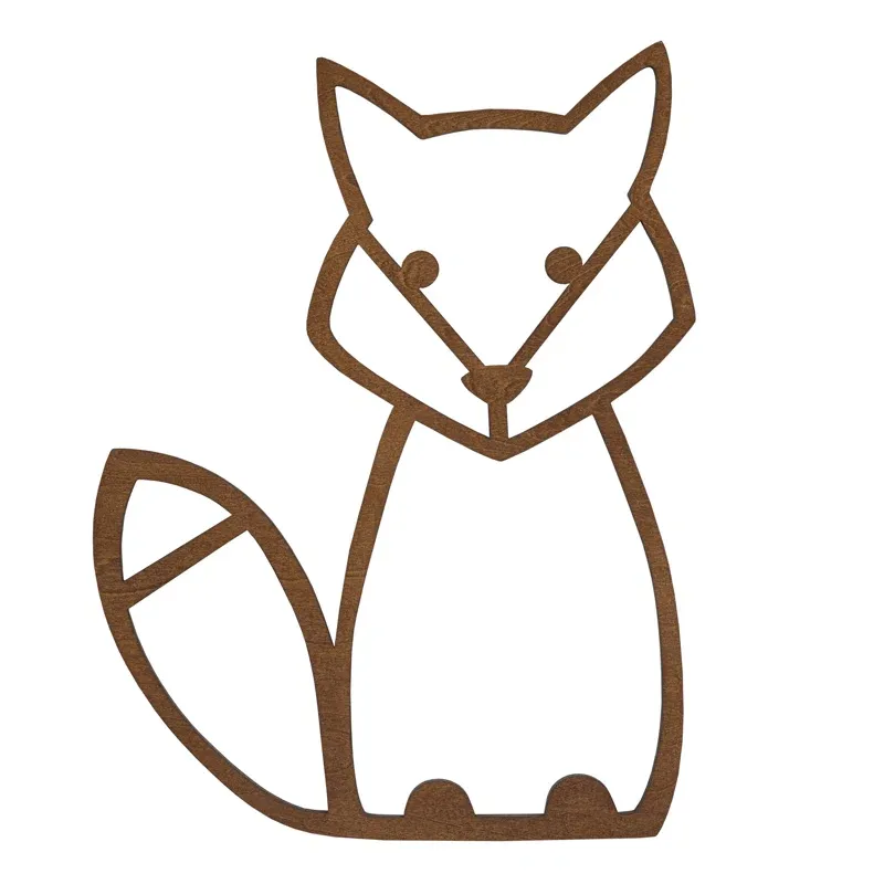 Wood Fox Wall Decor