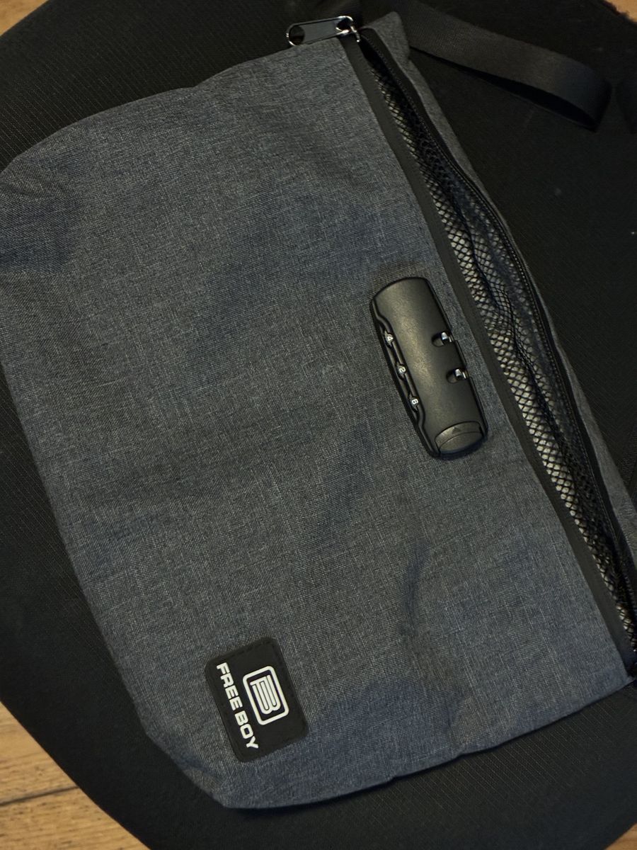 Zippered bag with lock