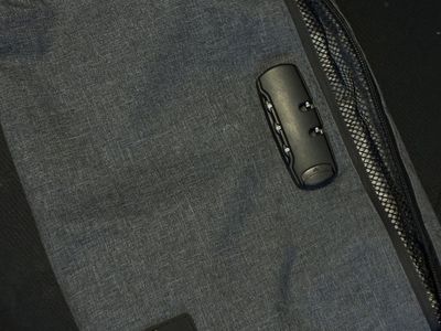 Zippered bag with lock