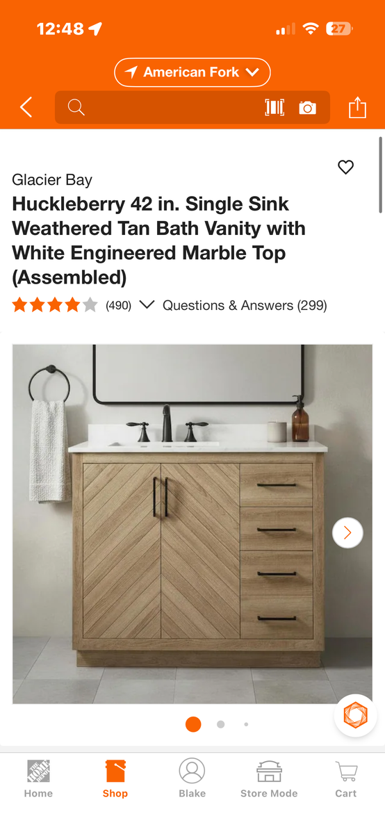 Bathroom Vanity 42 inches brand new