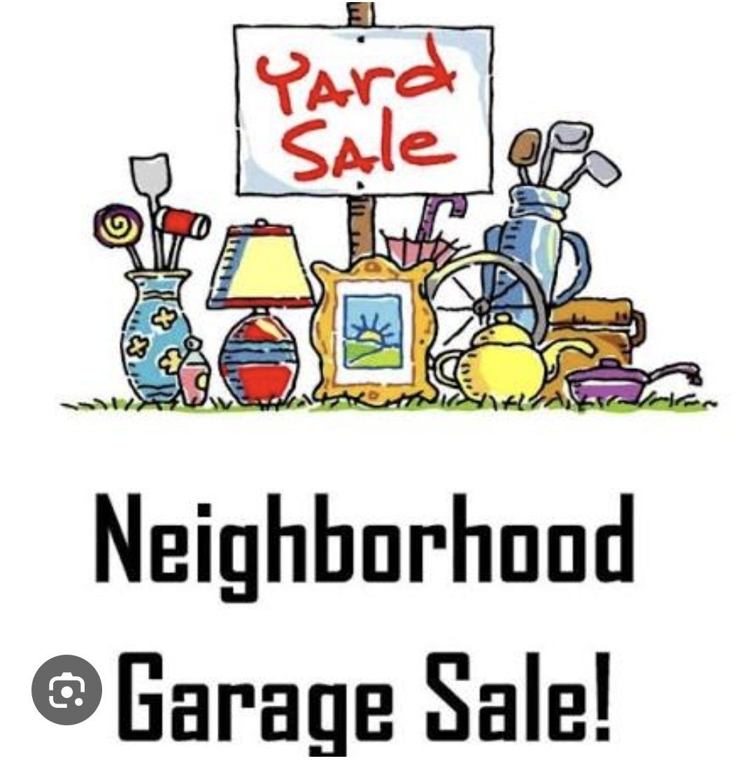 Neighborhood Garage & Yard Sale Announcement