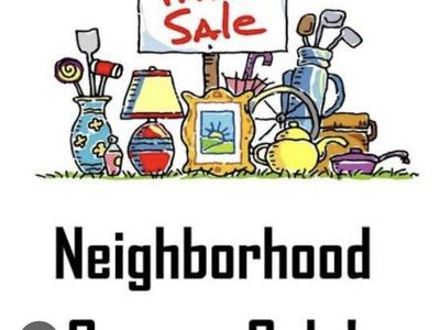 Neighborhood Garage & Yard Sale Announcement