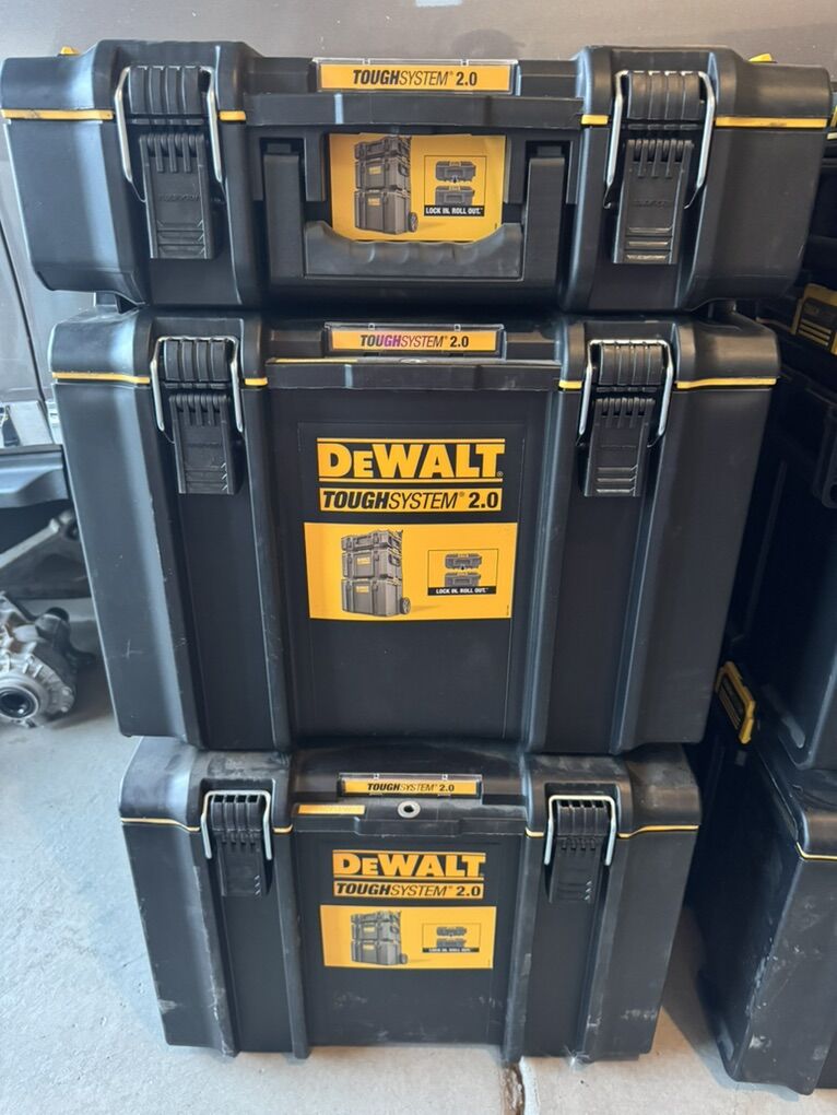 DeWalt ToughSystem 2.0 3-Box Stacked Storage Set