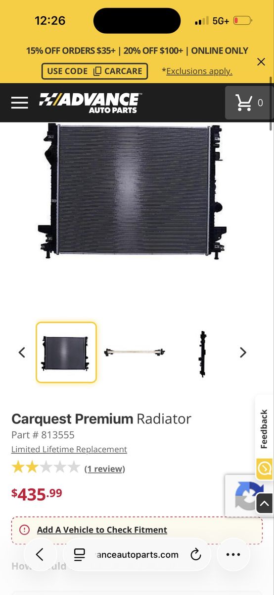 Toyota Lexus radiator