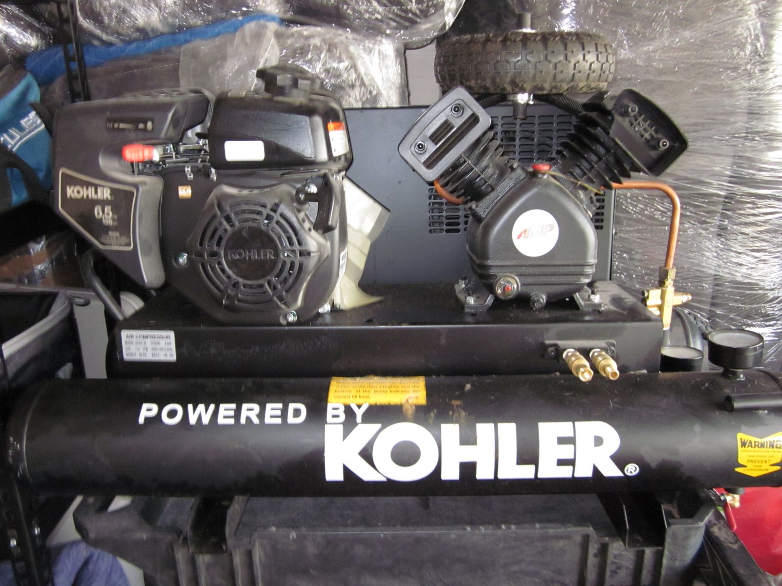 Kohler dual tanks ar compressor never used like new