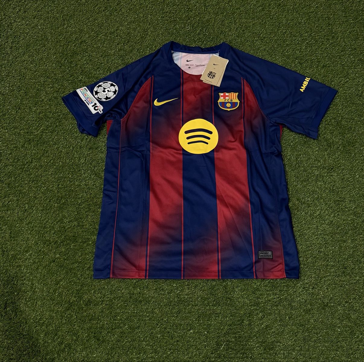 Nike FC Barcelona Lamine Yamal #10 2025/26 Home Jersey Men's Size L Dri-FIT New with Tags