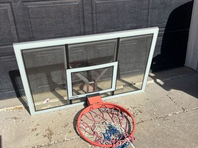 Lifetime Basketball Backboard & Rim – Used