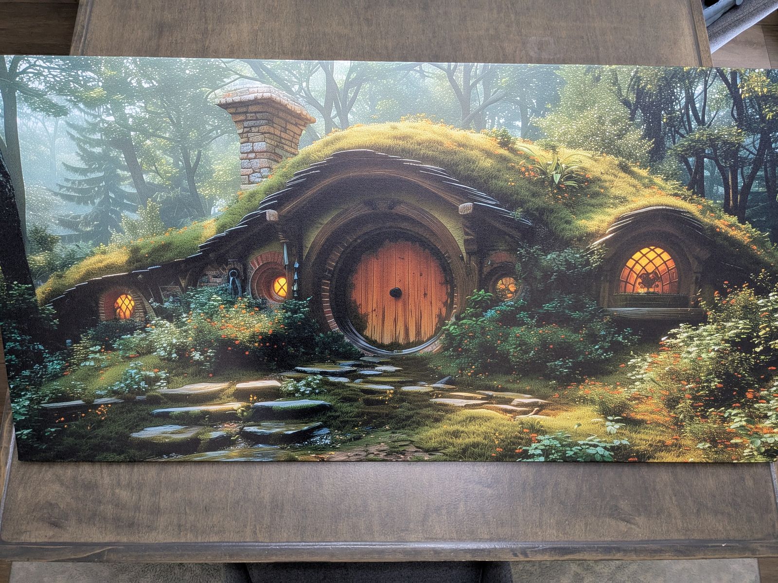 Lord of the Rings & Hobbit Canvas Wall Art of the Shire - Fantasy