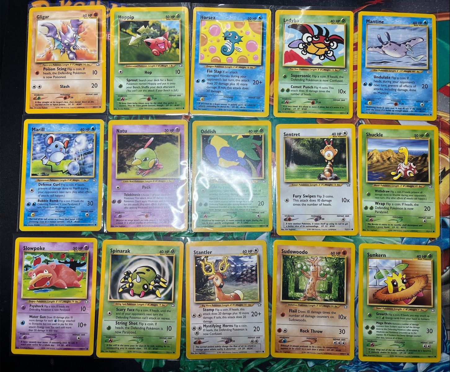 Pokémon Neo Genesis Card Lot – Vintage WOTC Set