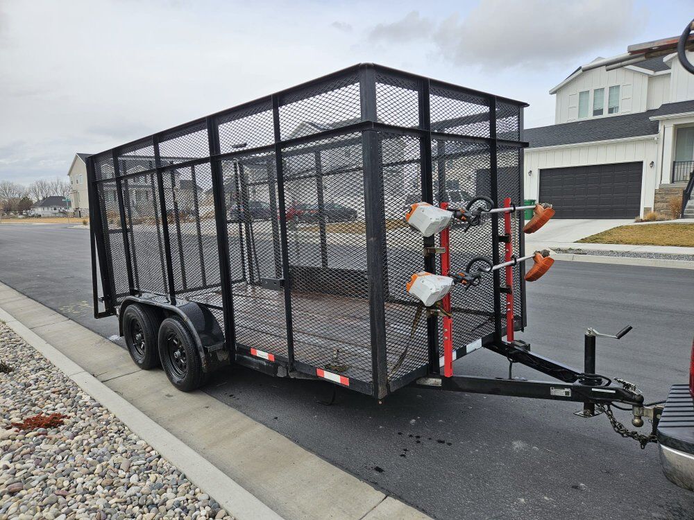 2021 landscaping trailer 7x14 title in hand