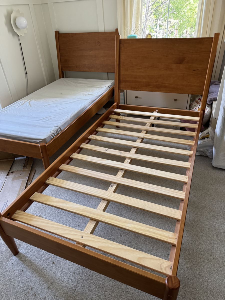 Wood twin bed frames