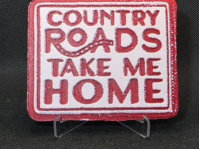 Country Roads Take Me Home Decorative 3D Print