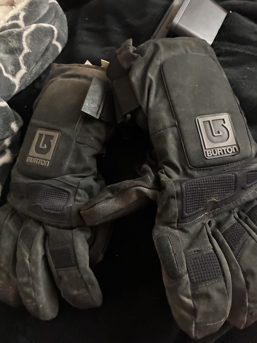 Burton Support Glove Unisex Size L Black Snowboard Gloves