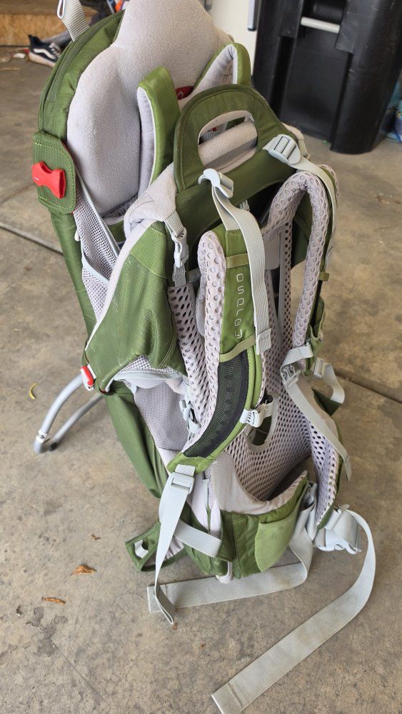 Osprey Poco AG Hiking Baby Carrier Backpack Green