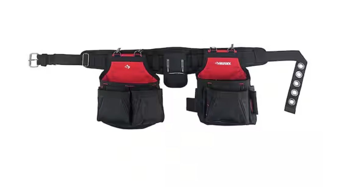 Husky Contractors 2-Bag Work Tool Belt