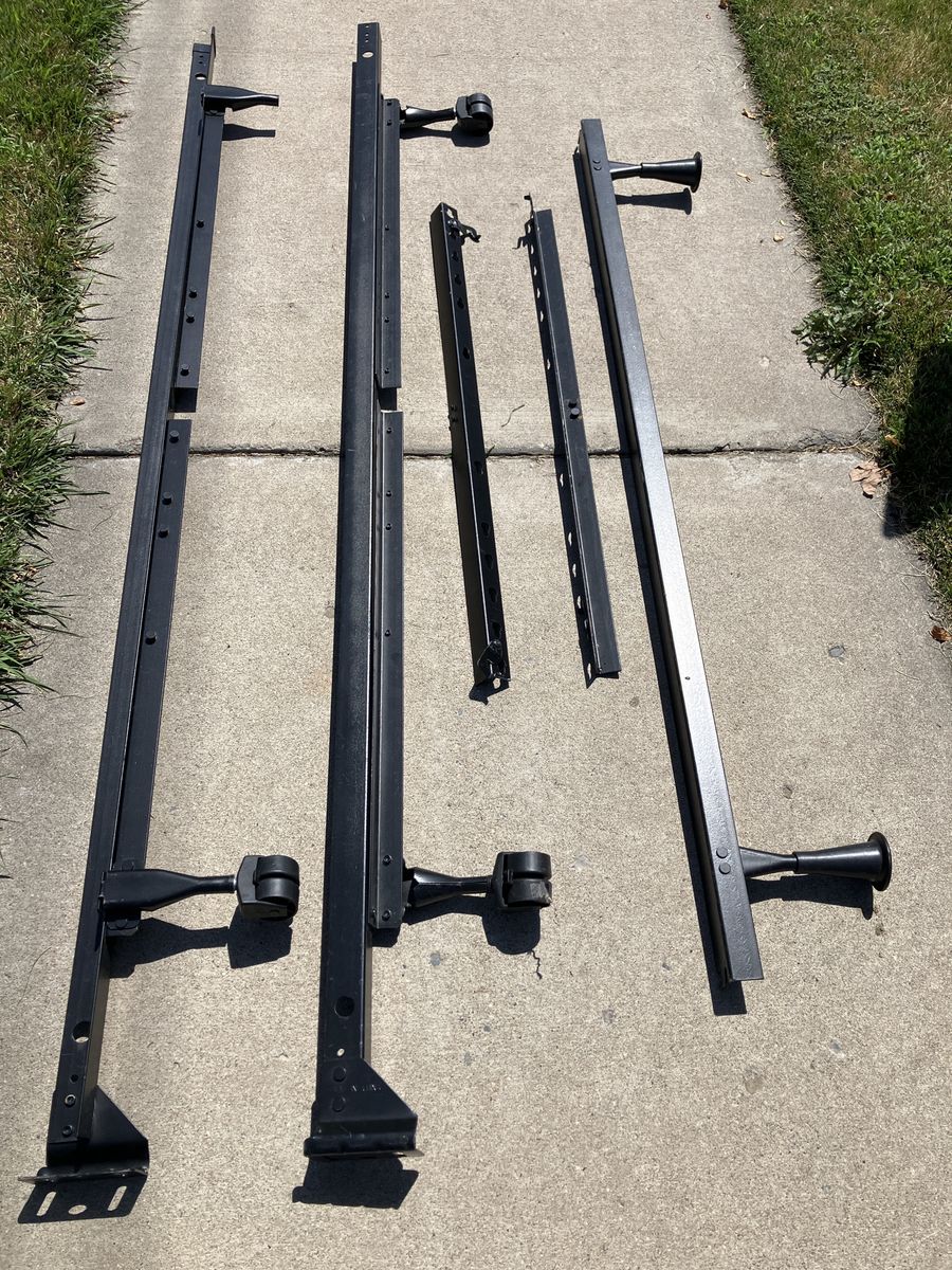 Twin Bed Frame Rails with Casters