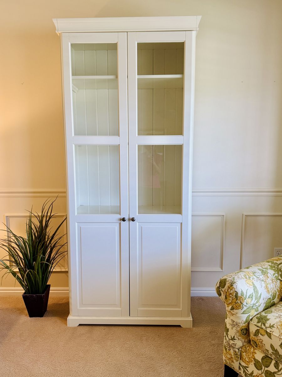 Ikea Glass Front Display/Storage Cabinet