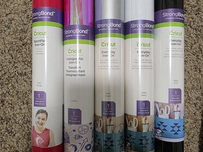 Cricut Bundle – 30 Rolls, Foil Glitter HTV+