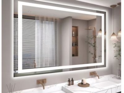 48"X36" LED Bathroom Mirror with Lights, Anti-Fog, Dimmable, Backlit + Front Lit, Smart Bathroom Vanity Mirror, Memory Function
