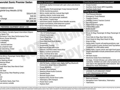 2017 Chevrolet Sonic Premier Auto