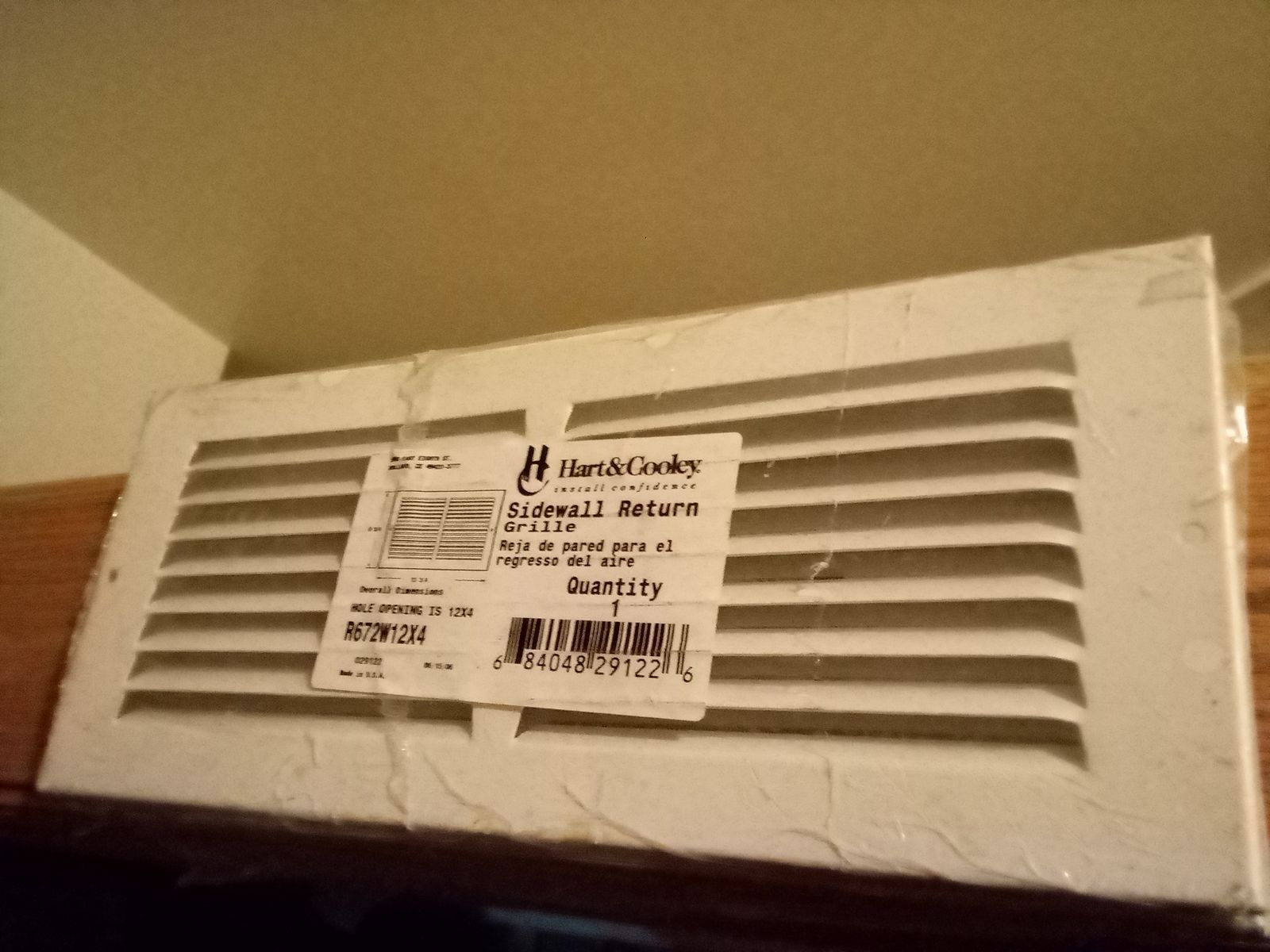 Air return grille