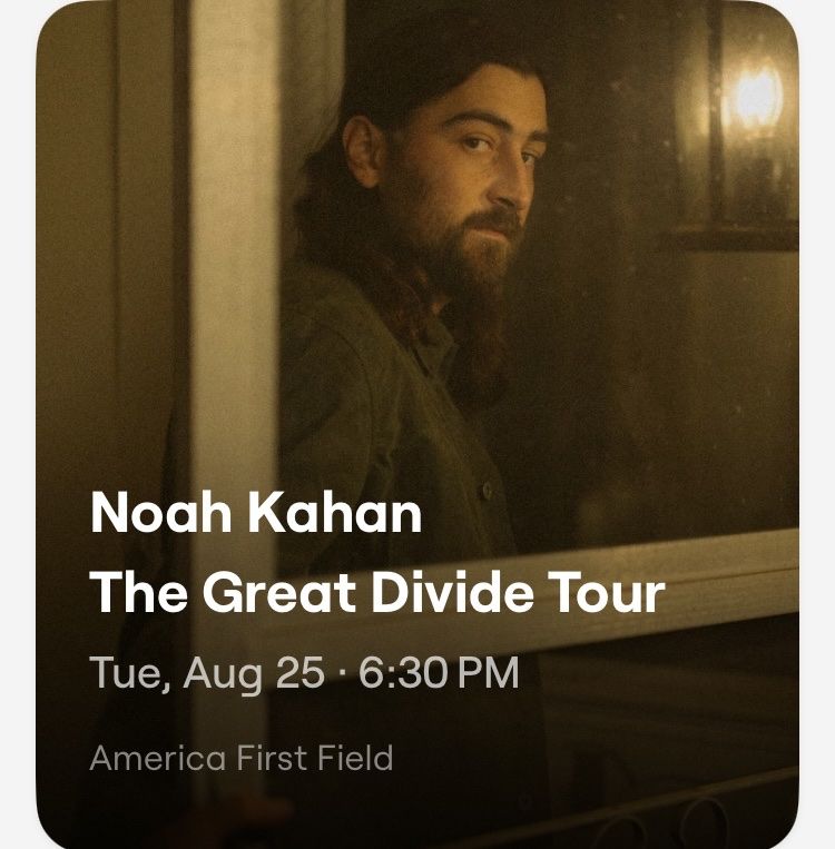 Noah Kahan The Great Divide Tour 8/25
