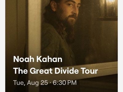 Noah Kahan The Great Divide Tour 8/25