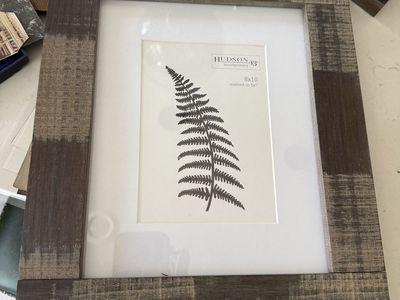 Hudson 43 Montgomery 2 8x10 Rustic Wood Picture Frame w/ Mat (Matted to 5x7)