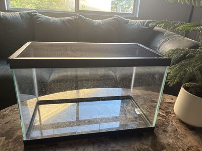 10 gallons Fish tank with mesh metal lid