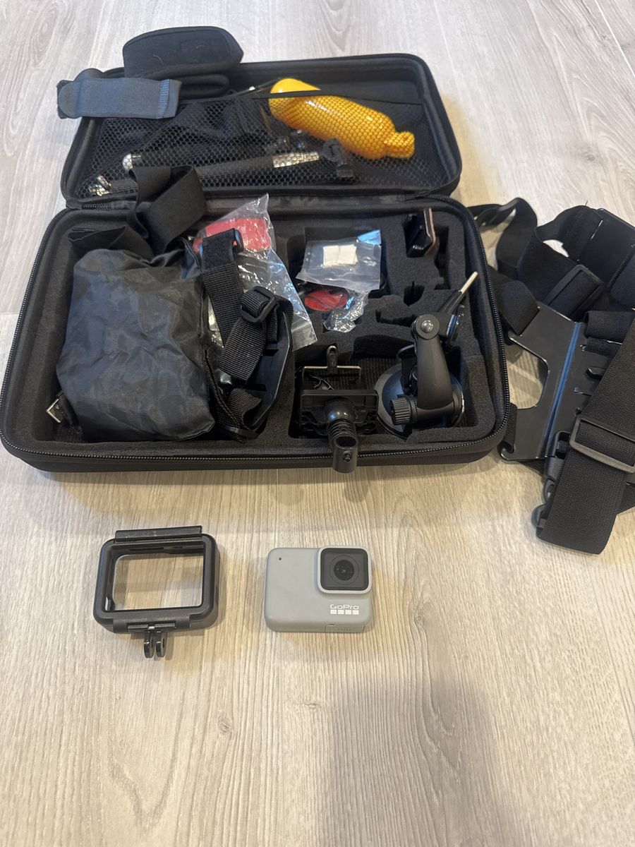 GoPro HERO7 White Action Camera with Large Accessory Bundle - Excellent Condition