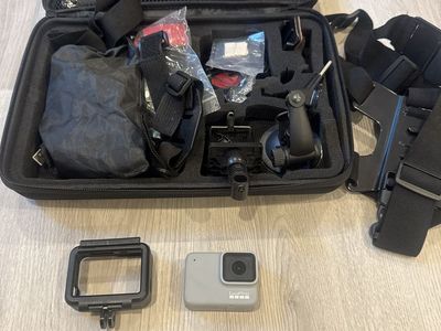 GoPro HERO7 White Action Camera with Large Accessory Bundle - Excellent Condition