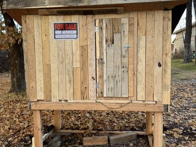 Sturdy handmade chicken coop