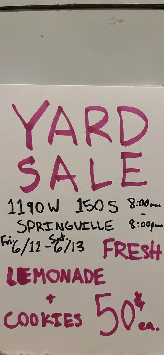 Yard sale