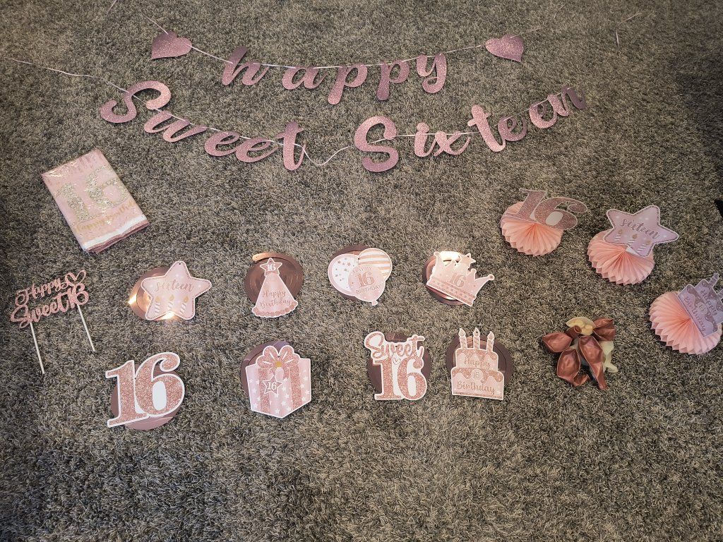 Sweet 16 Birthday decorations
