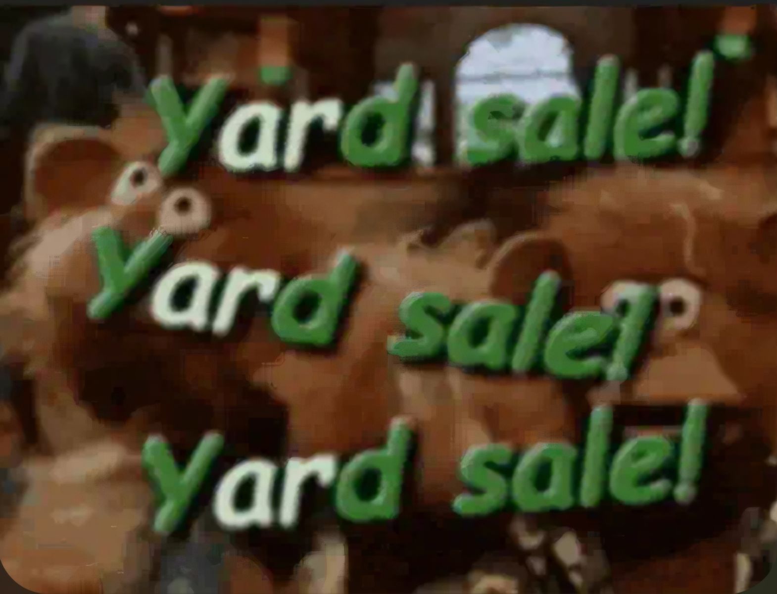 YARD SALE