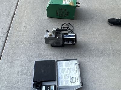 vacuum Pump, Recycler and Refrigarator Scale.