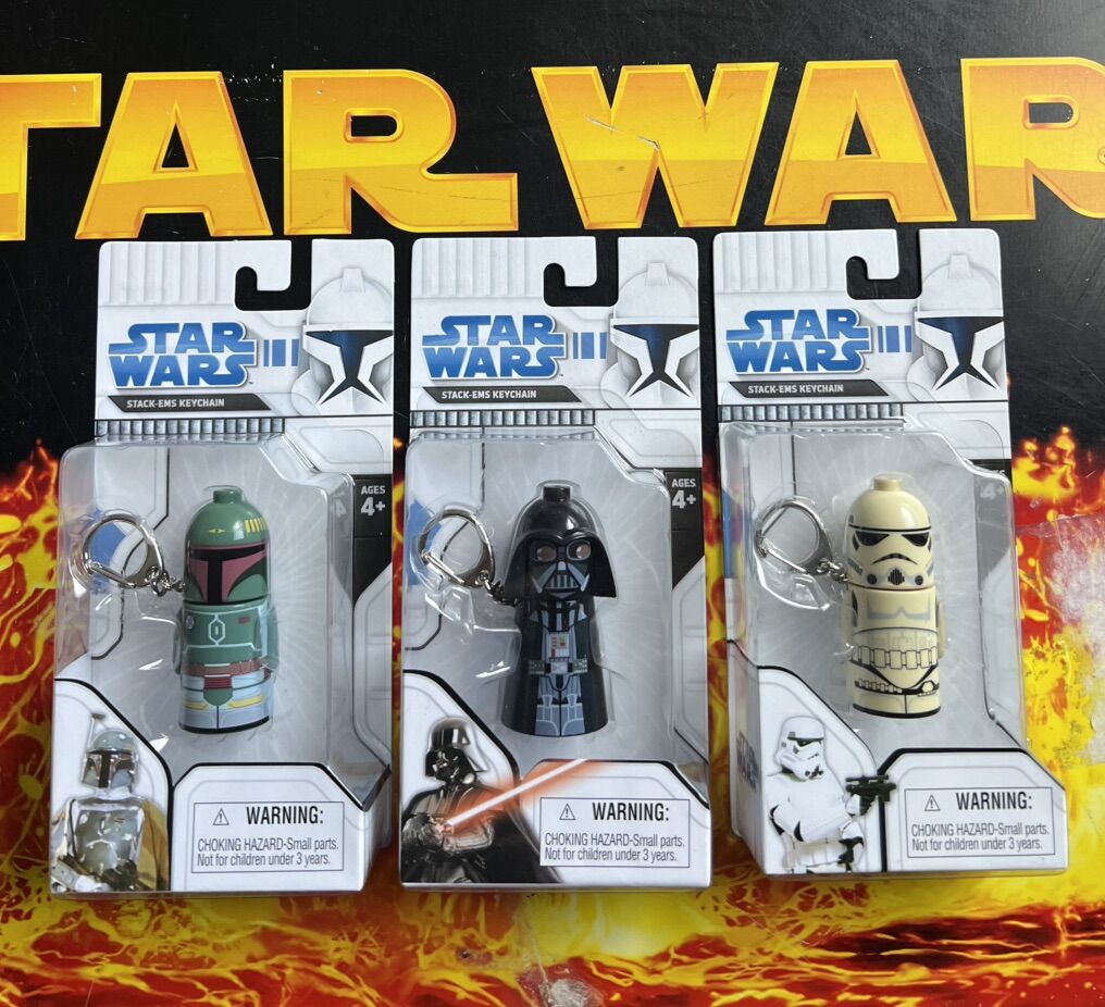 Star Wars Stack-Ems Keychain Vader Boba Stormtroop