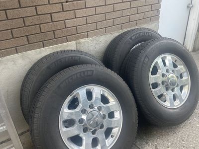 Michelin Defender LTX M/S LT265/70R18 Tires on Chevy 8-Lug Wheels (Set of 4)