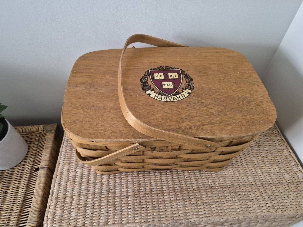 Harvard Picnic Basket - Collectible Decor