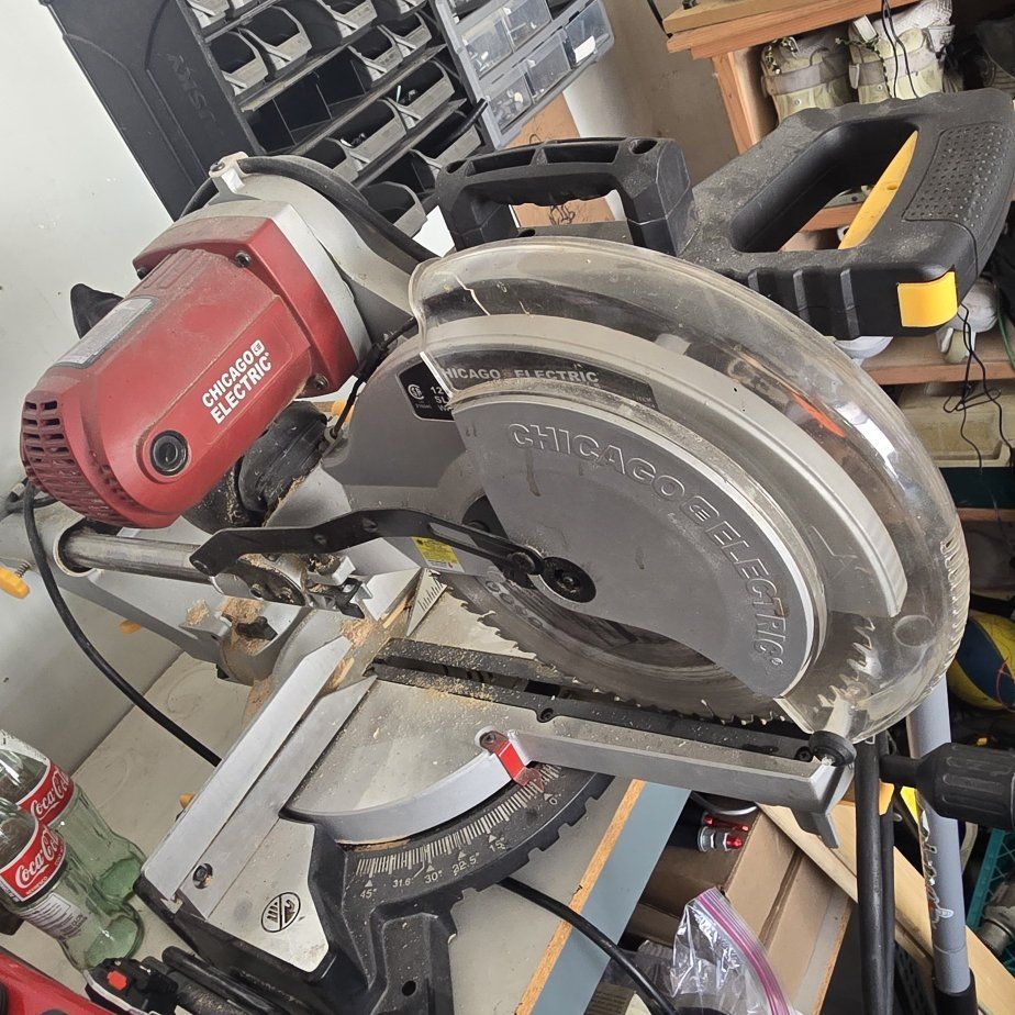 Chicago Electric 12" Sliding Compound Miter Saw –